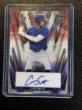 2024 Leaf Metal Astros Cam Smith RC Auto Red White Blue Lava Prizm Rookie #d 1/2