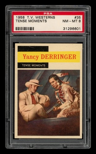 1958 T V Westerns Set-Break # 35 Tense Moments PSA 8 NM-MT