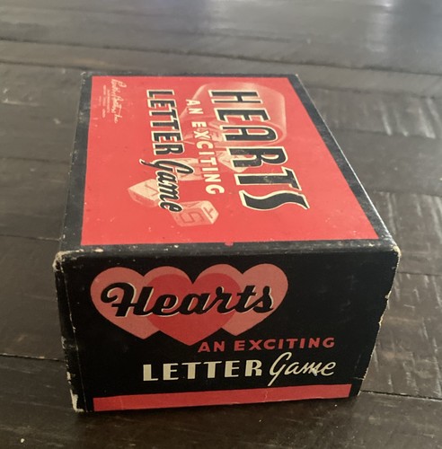 Vtg Hearts An Exciting Letter Game “Box Only” No Contents - Picture 3 of 8