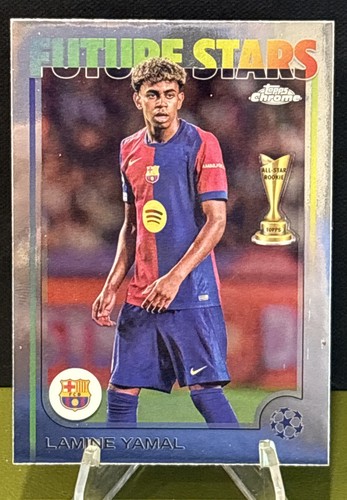 Lamine Yamal 2024-25 Topps Chrome UEFA Club Competitions Future Stars#27 Silver