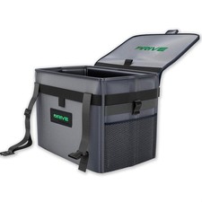 Car Trash Can Collapsible Leakproof Garbage Bin Adjustable Strap 20 Trash Bag