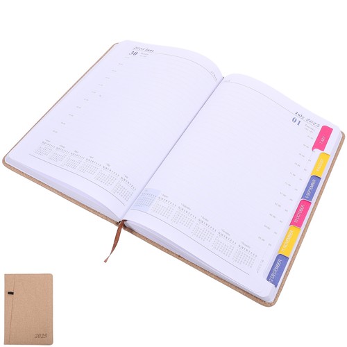  Planer dzienny Notatnik 2025 Planer Książka Biuro Notatnik Planer gospodarstwa domowego - Zdjęcie 3 z 17