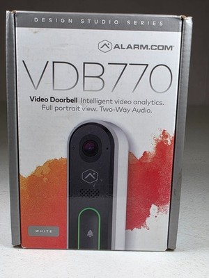 Alarm.com ADC-VDB770 Video Doorbell WiFi 1440p HD Open Box Complete