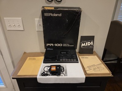 Roland PR-100 Digital Sequencer with Original Box,Power Supply, And Manuals