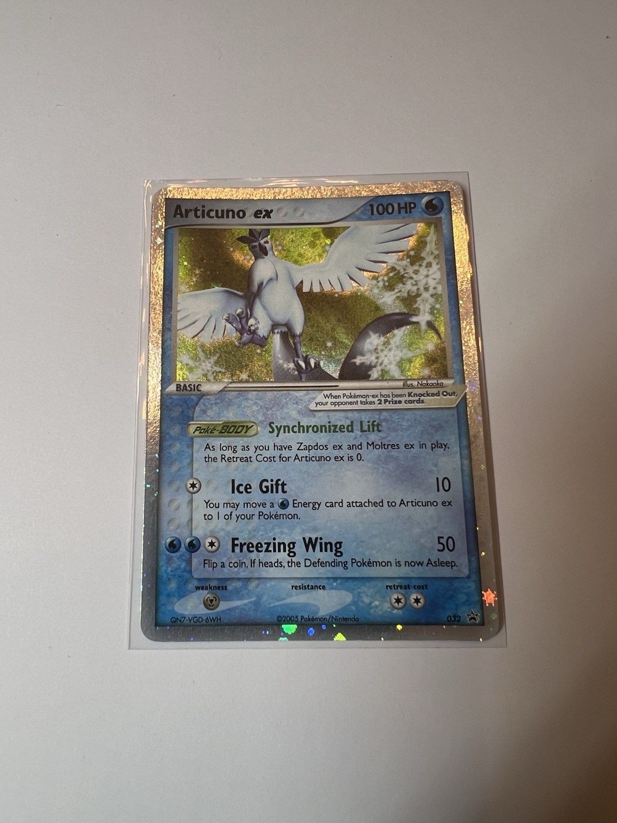 Pokemon TCG 2005 Articuno EX #032 Nintendo Black Star Promo Holo Rare LP+🔥