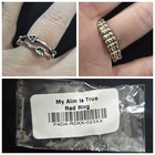 Paparazzi Adjustable Ring Lot of 4 Silver Tone Feather Arrow Filigree New NWT 01 — photo 3