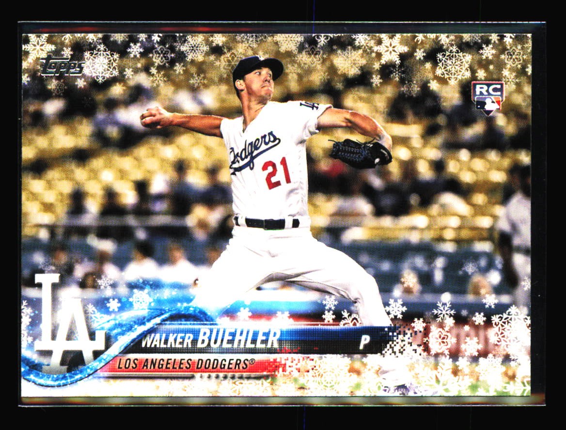 2018 Topps Holiday #HMW61 Walker Buehler RC Los Angeles Dodgers