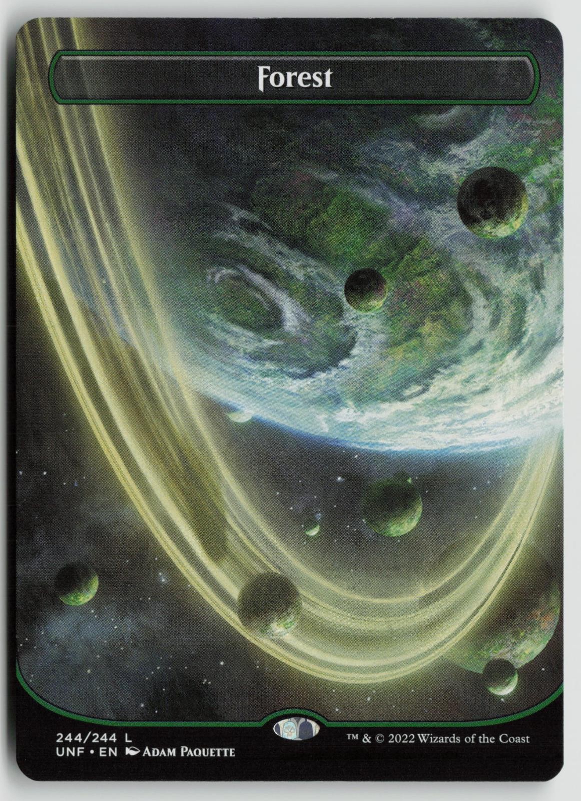 Forest (244) (Borderless) Lightly Played 244 Unfinity MTG