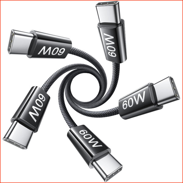 Usb C Kabel 60W Schnellladekabel 5Er-Pack Typ C Auf Typ C 1M FüR Smartphone-image