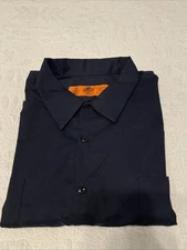 NEW Red Kap Mechanics Dark Navy Blue Long Sleeve Work Shirt Mens 4XL-R   SWEET!
