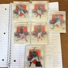 Panini MLB Baseball Card Lot Anderson Benintendi Jimenez Happ Choi 6 Cards