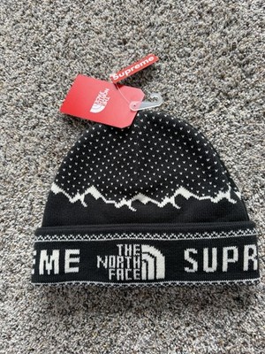 Supreme／The North Face Beanie Supreme X The North Face Fold Beanie Black NWT FW18 RARE NEW | eBay