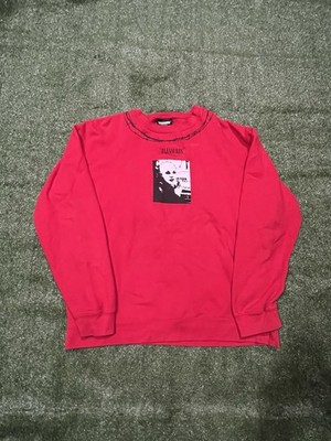 Pleasures Britney Spears Mens XL Barbed Wire Red Crewneck Sweatshirt