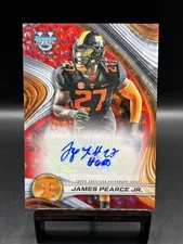 JAMES PEARCE JR 2024 Bowman U Best Tennessee Red Auto 5/10 Go GBO Inscription 