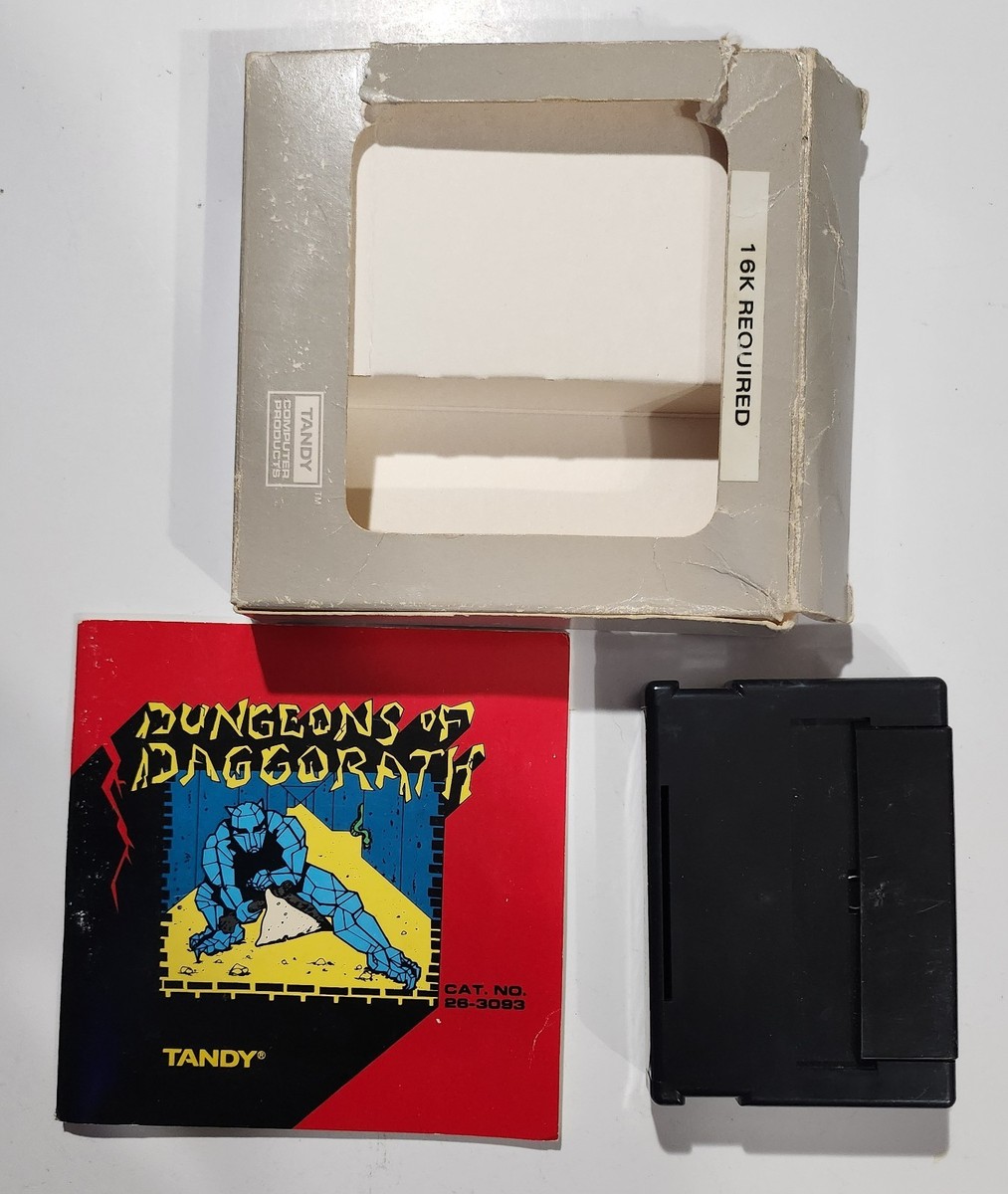 Dungeons Of Daggorath TRS-80 Color Computer Tandy Radio Shack Real