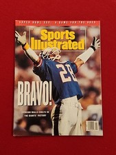 RARE NEWSSTAND February 1991 Everson Walls Sports Illustrated NY Giants...