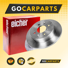 FOR Acura Integra 1.6 i 1985>1990 239 mm Rear BRAKE DISCS X2 Solid EICHER