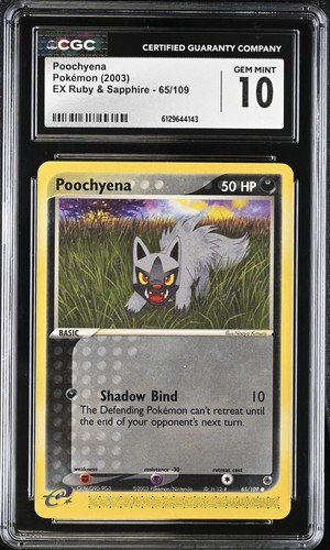 Poochyena graded CGC 10 for sale on eBay