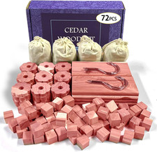 Cedar Blocks for Clothes Storage, 100 Aromatic Red Ceder Blocks, Cedar Planks,
