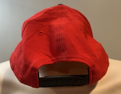 Nike True S1ZE Cap Futura Red Snapback Hat Big Swoosh Logo Black