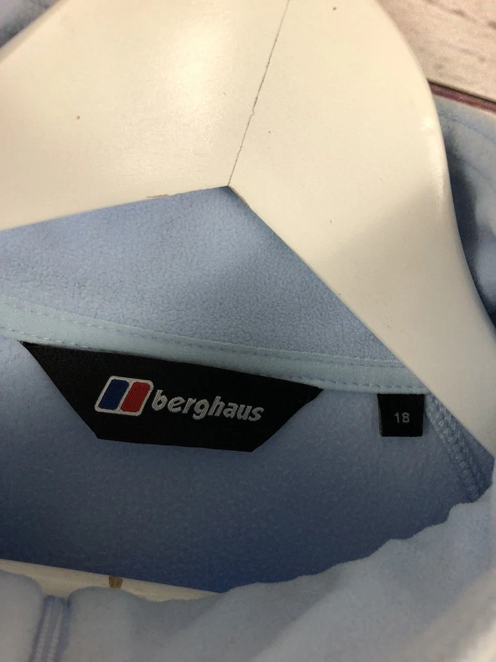 BERGHAUS Zip Neck Fleece Jacket - UK18 - Blue - Great Condition - Women’s - Image 2 of 3