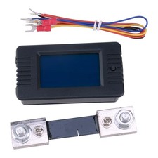 LCD Display DC Battery Monitor Meter 0-200V Volt Amp For Car RV Solar System A9