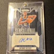 Panini 2024-25 Prizm Antonio Reeves SS-ARP Pelicans Rookie Autograph