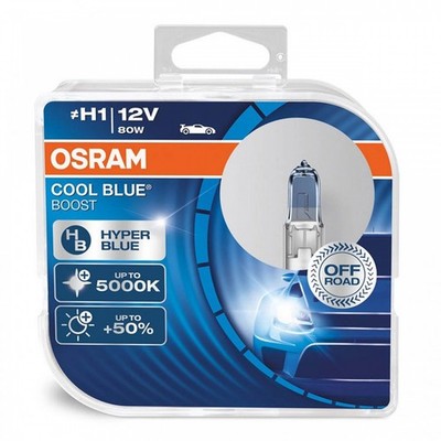 Osram H1 12V 80W P14.5s Cool Blue Boost 5500K Halogenlampe / 2 Stk.