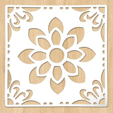 Large Reusable Stencils for Painting Floor, Tile, Patio, 2PCS 12" X 12"