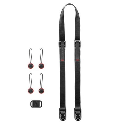Peak Design Leash   schlanker Kameragurt mit Anchor Links, Black-Schwarz