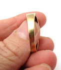 14K Yellow Brushed Gold 1/4 CTW Diamond Men's Solitaire Ring Size 12.25 [R387] — photo 8