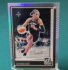 2025 Panini WNBA Donruss A’ja Wilson #82 Silver Foil Las Vegas Aces