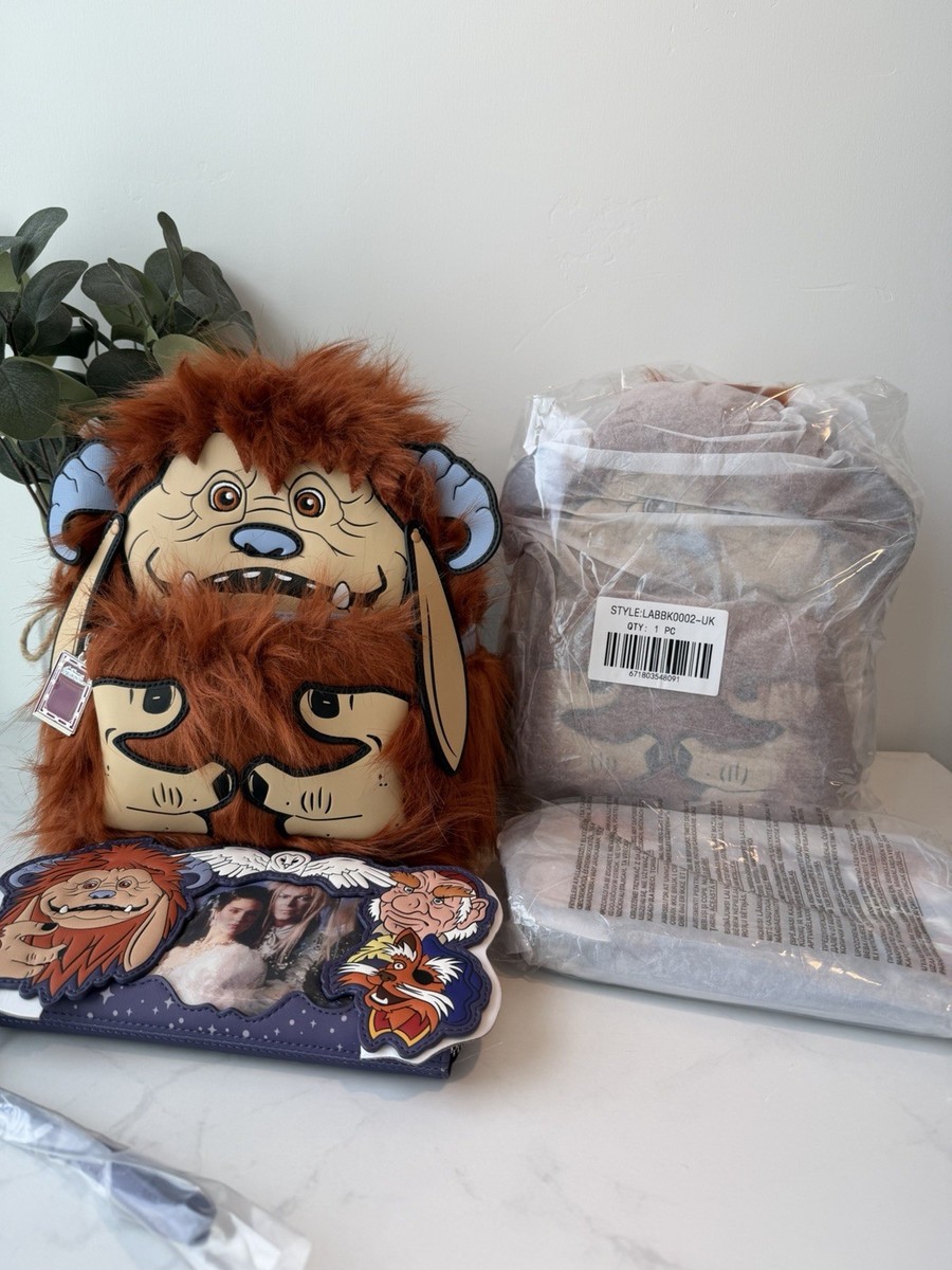 NWT Loungefly Labrynth Ludo Cosplay Backpack & Wallet Set  display picture 2