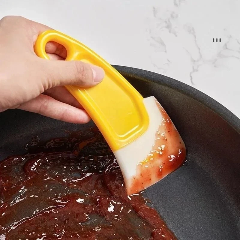 Silicone Pan Scraper Non-Stick Dish Cleaning Spatula Pot Rubber Kitchen Tool - Image 2 of 4