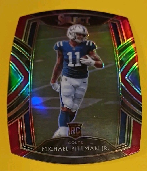 2020 Panini Select - Club Level Michael Pittman Jr. #262 Red Prizm Die-Cut RC