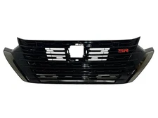 Fits 2024-2025 Nissan Sentra SR Front Bumper Upper Grille W Dark Chrome Trim