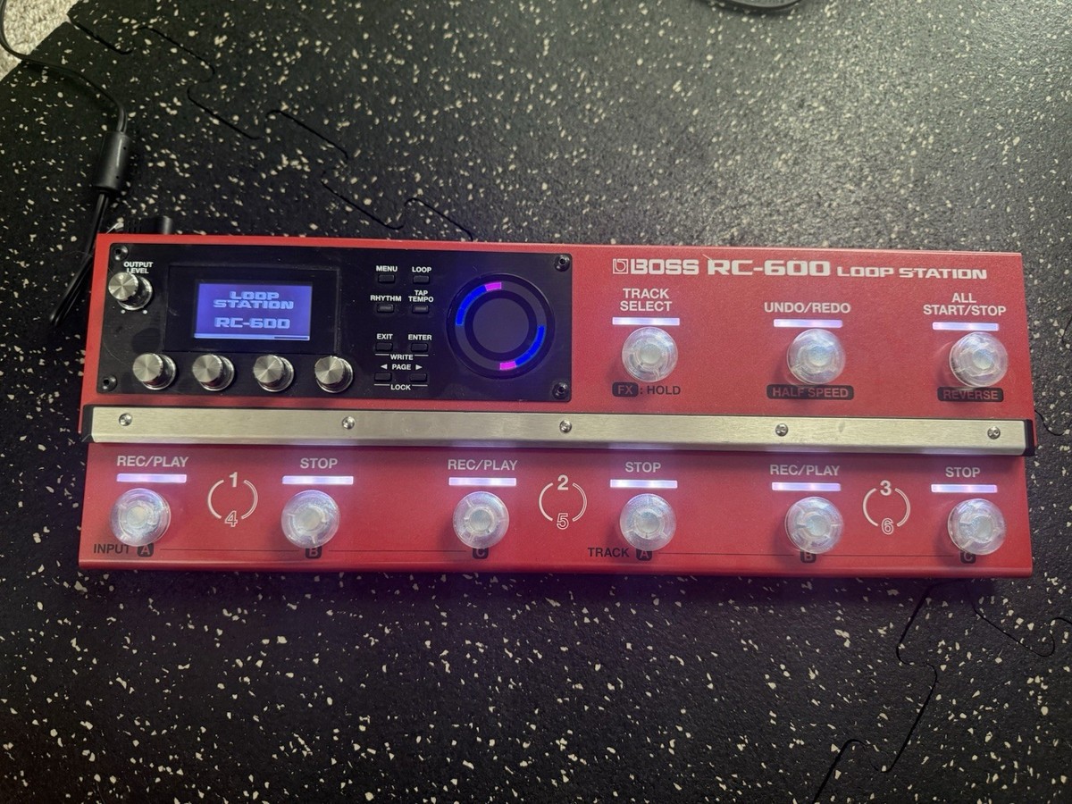 Boss RC-600 Loop Station Guitar Looper Pedal W/ Power Supply