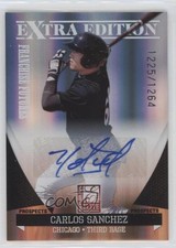 2011 Donruss Elite Extra Edition 1225/1264 Yolmer Sanchez Carlos #36 Auto 2t9