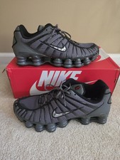 Nike Shox TL Iron Grey Metallic Silver Sneakers IM6771-068 Mens Size 10.5 Black