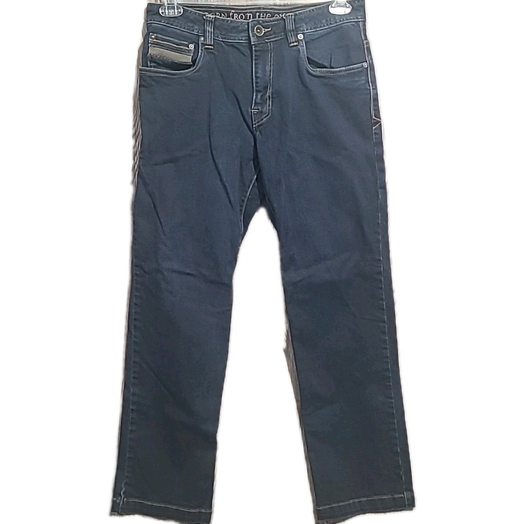 's Axiom Straight Jeans Sz 31 X 32 Organic Denim Gusseted Ri