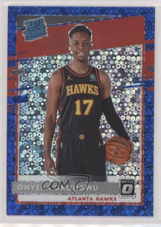 2020 Donruss Optic Rated Rookie Fast Break Blue Prizm 27/50 Onyeka Okongwu g9t