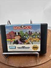 Parker Brothers Monopoly Sega Genesis Video Game Cartridge