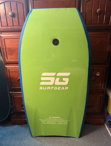 Surf Gear Surfgear Slick Series 37" Bodyboard Blue/Green with Leash
