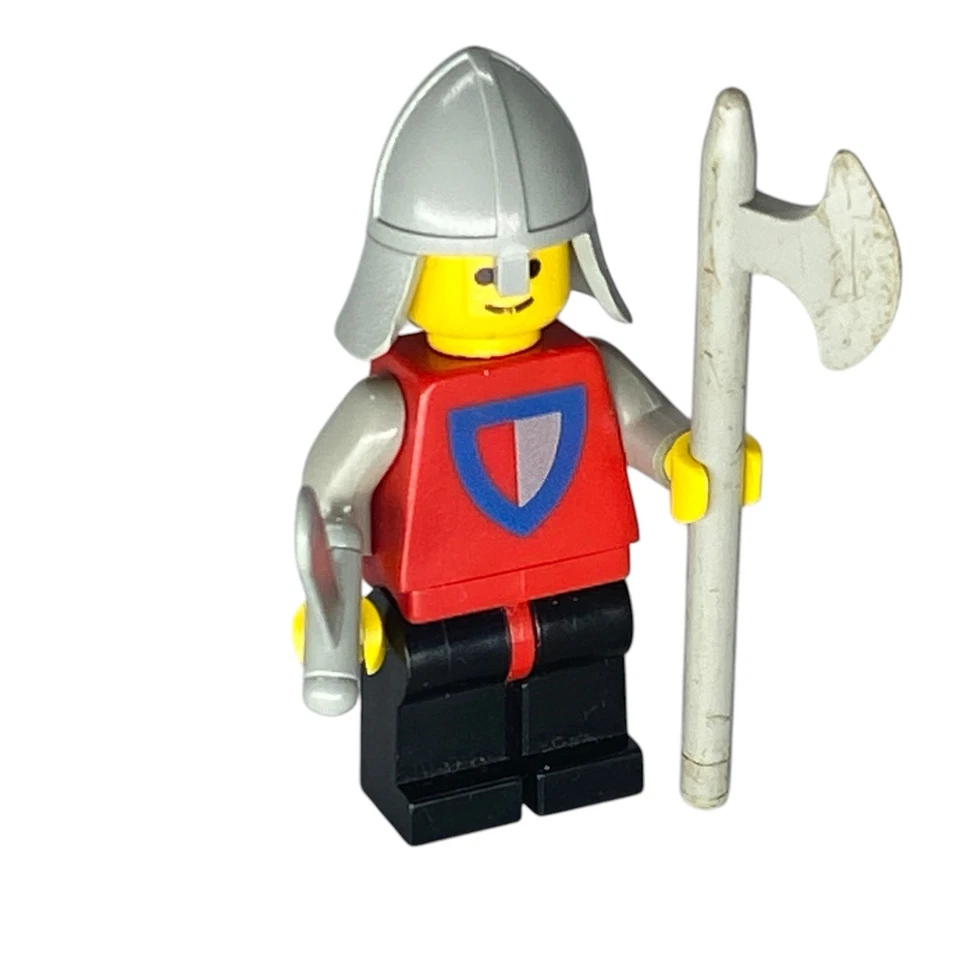 Lego Clásico Castillo Caballero Minifigura Castillo Amarillo 375 Casco Espada Hacha Foto 2 de 4