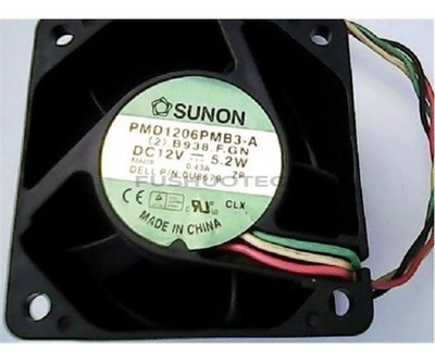   PMD1206PMB3-A Fan 60*60*38MM DC12V 5.2W 4Pin In Good Condition FU8 ou *uq