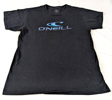 O'Neill Modern Fit Black T-shirt Adult Large 100 cotton Surfwear Beach