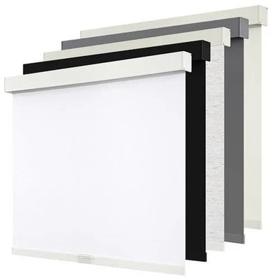 Cordless Blackout Roller Shades Blinds for Windows Free-Stop White 30'' W x 72'' L