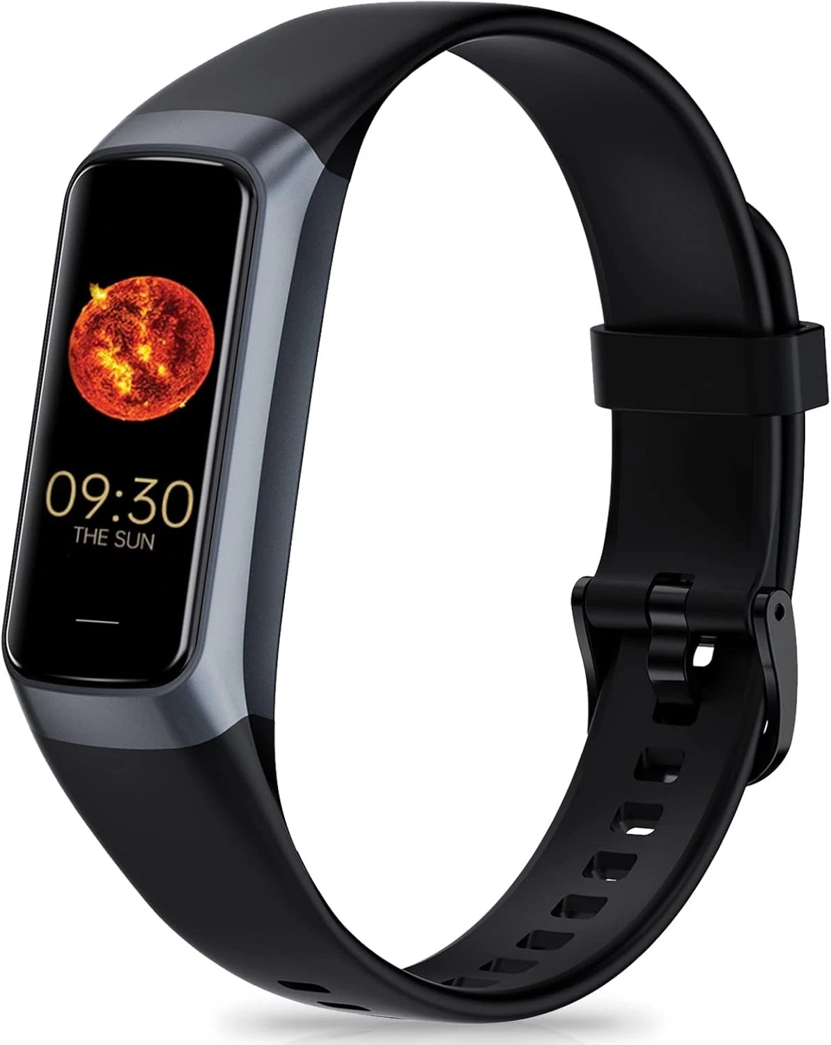 Fitness Tracker with 24/7 Heart Rate, Blood Oxygen Pressure Sleep Black