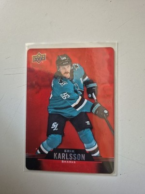 2020-21 Upper Deck Tim Hortons Erik Karlsson Red Die Cut #DC-33 Sharks