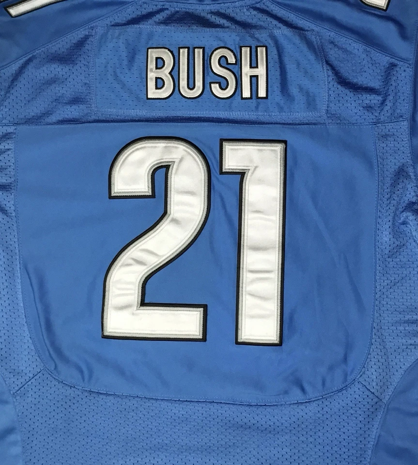 Reggie Bush Detroit Lions Baby Blue Nike Jersey Size 52 - Image 4 of 4